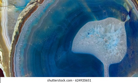 Blue Geode Gemstone Background