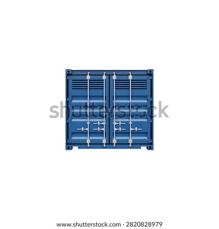 Blue geometric pattern with repeating square shapes and white lines on white background