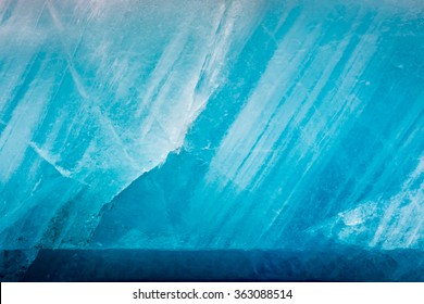 Blue Glacier As Background