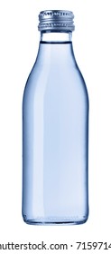 Blue Glass Bottle Isolated [with Clipping Path]