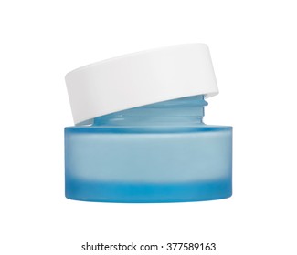 Download Blue Glass Jar Cream Cosmetic Body Stock Photo Edit Now 377589163