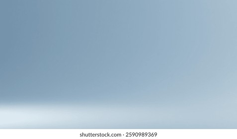 Blue gradient, abstract background with soft transition. Empty studio, perfect for product mockup, backdrop or wallpaper. Modern and versatile design. Smooth texture.