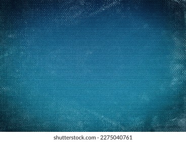 Blue gradient canvas paper  Old classic   popular blue gradient textured canvas paper  Blue gradation textured canvas paper and white dust   dark vignette 

