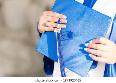 Blue Graduation Hat with 2021 Tassel - Shutterstock ID 1971923465