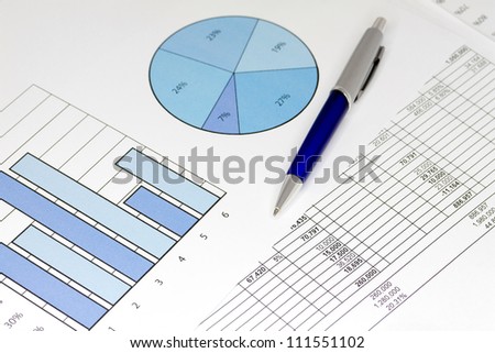 Blue Graphs with Spreadsheet and Pen