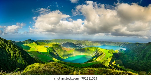 The Blue And Green Lakes, Azores