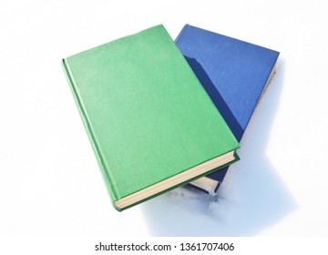 Blue And Green Notebook For Moke Up. 