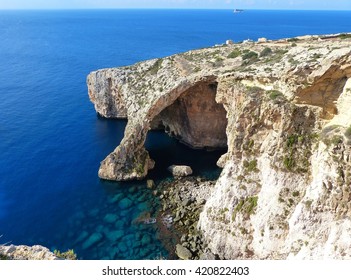 The Blue Grotto.