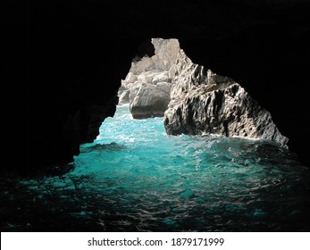 Blue Grotto In Capri, Italy