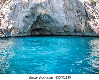 Blue Grotto In Capri, Italy