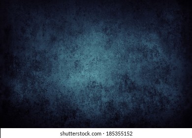 Blue Grunge Textured Wall Closeup