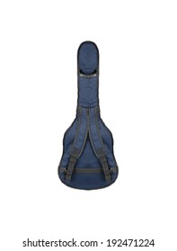 Blue Guitar Case Isolated On White