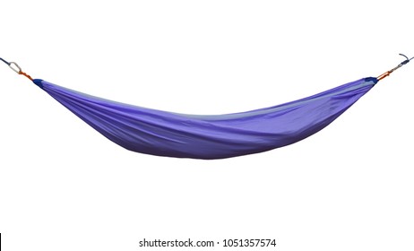 blue hammock isolated on white