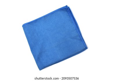 Blue Handkerchief Isolated On White Background