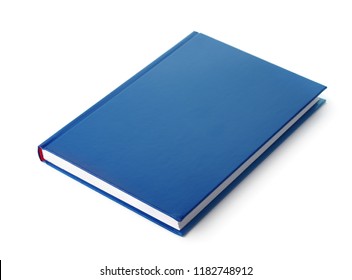 Blue Hardcover Book Isolated On White