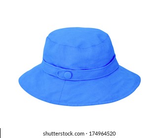 bright blue bucket hat