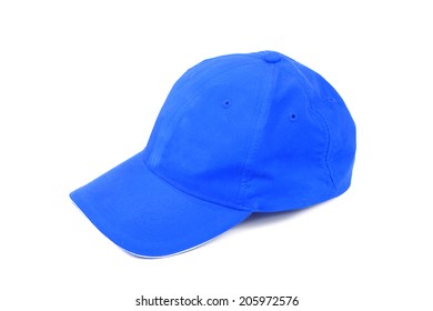 Blue Hat Isolated On White