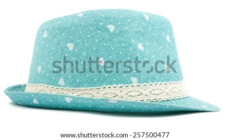 blue  hat isolated on a white background