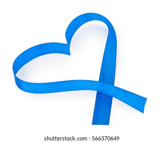 Blue Heart Ribbon