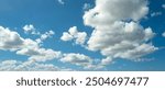 Blue Heaven and white clouds. Sky (clouds) background. White cloudy on Heaven with soft sun light. Clouds on pastel blue sky background. Sky Landscape Background. Sky Clouds Wallpaper.