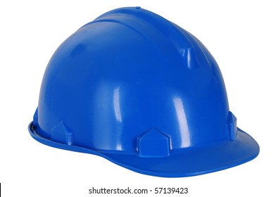 Blue Helmet. Isolated