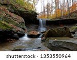 Blue Hen Falls Cuyahoga Valley National Park in fall colors