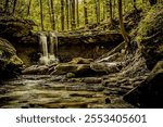 Blue Hen Falls in the Cuyahoga Valley National Park in Ohio. 