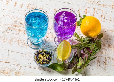 Blue Herbal Tea(Blue Mallow And Butterfly Pea)