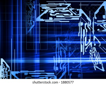 blue hi-tech background