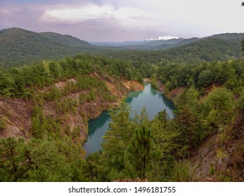 The Blue Hole In The Ouachita Mountains. Caddo Gap, Arkansas.