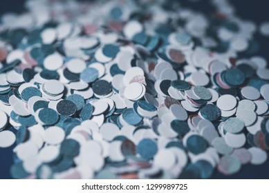 Blue Hole Punch Paper Confetti