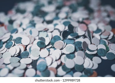 Blue Hole Punch Paper Confetti