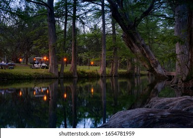 The Blue Hole Is A Swimming Hole In Wimberley, A Small Town Outside Of Austin, Texas.