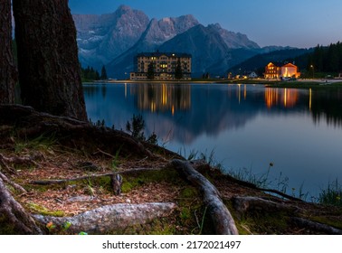 Blue Hour On Lake Misurina