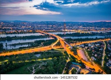 Blue Hour Over Vienna City