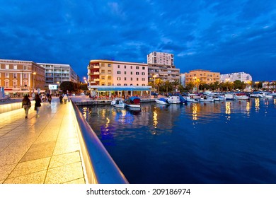 Blue Hour Zadar Waterfront View, Dalmatia, Croatia