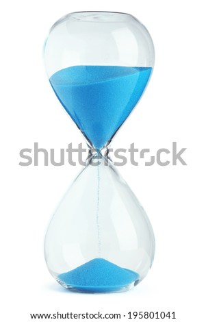 Blue hourglass