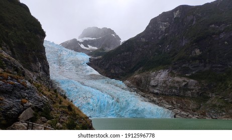 Blue ice on Serrano Glacier at O'higgins National Park, Chile