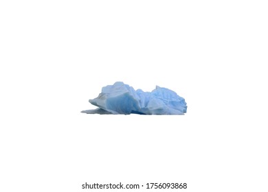 A Blue Iceberg Isolated On White Background