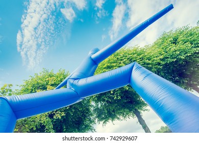 Blue Inflatable Air Dancer