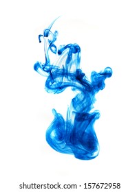 Blue Ink In Water