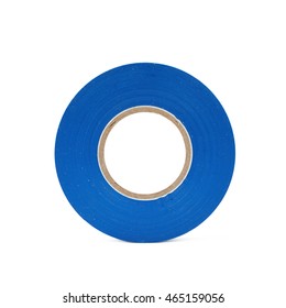 Blue Insulating Tape Isolated Over White Stock Photo 465159056 ...