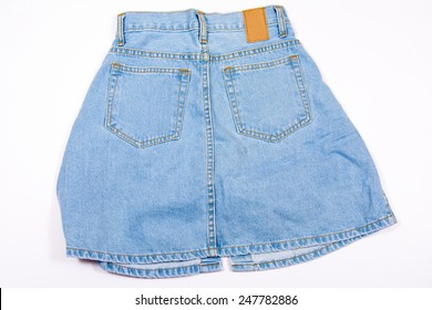 Blue Jean Shorts White Background Stock Photo 247782886 | Shutterstock