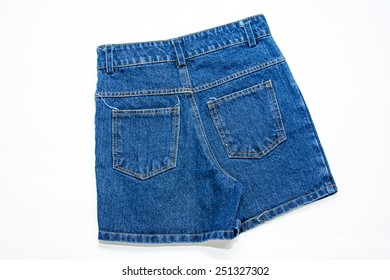 Blue Jean Shorts White Background Stock Photo 251327302 | Shutterstock