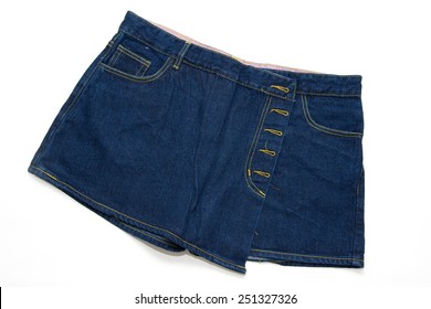 Blue Jean Shorts White Background Stock Photo 251327326 | Shutterstock