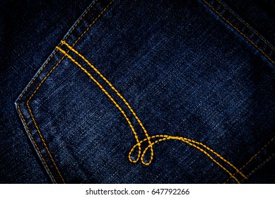 Blue Jeans Back Pocket