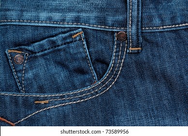 Blue Jeans Front Pocket