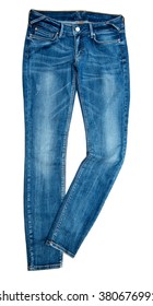 Blue Jeans Isolated On White