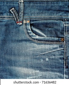 Blue Jeans Pocket.