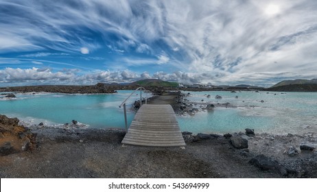 Blue Lagoon bridge in Iceland  - Powered by Shutterstock